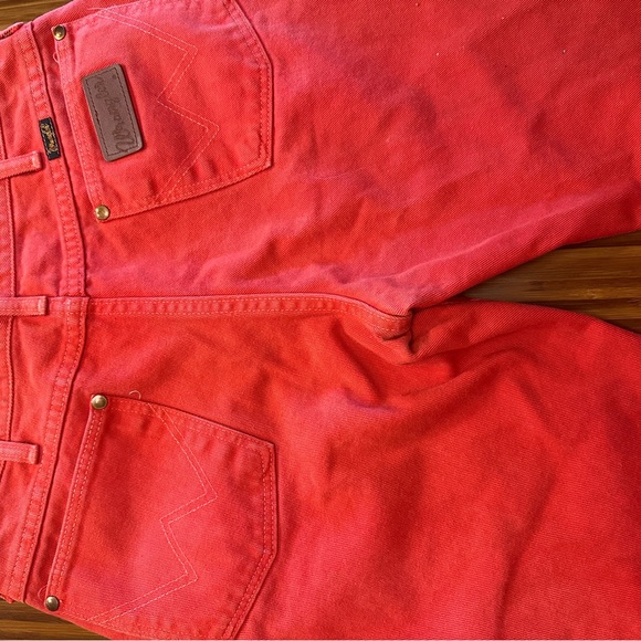 Wrangler Women's Red/Coral Vintage‎ 33x32 Jeans 1990’s - Picture 8 of 8
